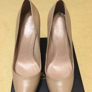 Charles David Leather Stiletto Pump, Size 9.5